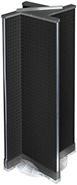 New Neon Black Pegboard Pinwheel Unit on Plastic Revolving Base 13.5" W X 44" H