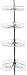 Zenna Home Tension Corner Pole Caddy, Chrome
