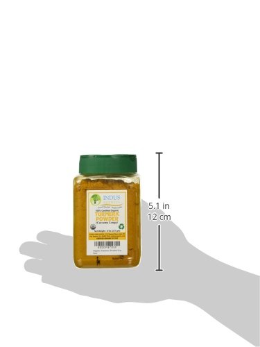 Indus Organics Turmeric (Curcumin) Powder Spice, 8 Oz (X3 of Jars), Premium Grade, High Purity, Freshly Packed - Image 6