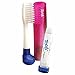 Travel Toothbrush With Refillable Travel-Sized Toothpaste Tube and Protective Case - Toob Brush - Cranberry