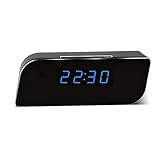 Eyeclub Wi-Fi Hidden Camera Spy Clock Full HD 1080P (Upgraded Version) Security Camera Wireless IP Camera Mini Nanny Cam,Black