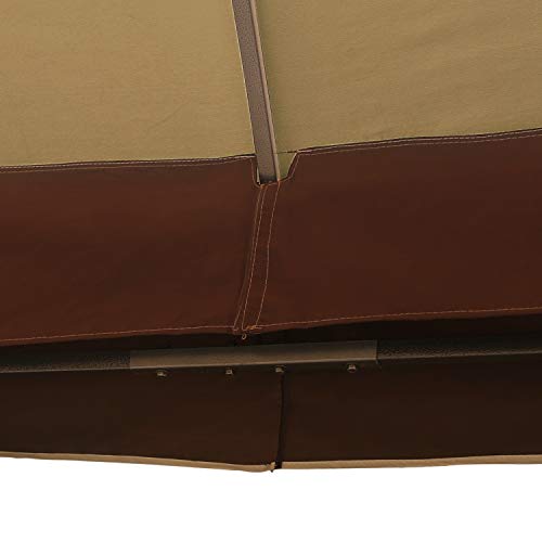 MASTERCANOPY Patio 10X12 Bermuda Gazebo Canopy Soft Top with Mosquito Netting (Coffee-Cream) MASTERCANOPY Patio 10X12 Bermuda Gazebo Canopy Soft Top with Mosquito Netting (Coffee-Cream)