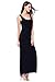 HIKA Women's Fashion Sleeveless Casual Long Maxi Tank Dress Small Black