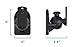 Mount-It! Speaker Wall Mount Full Motion Brackets for Surround Sound Satellite Ceiling and Bookshelf Speakers, 2 Mounts, Black
