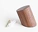 Astra Gourmet Natural Wooden Coat Hooks Wall Mounted - Vintage Single Organizer Hangers, Handmade Craft Hat Rack (Beech Wood, Pack of 4) (2.4 inch, Black Walnut)