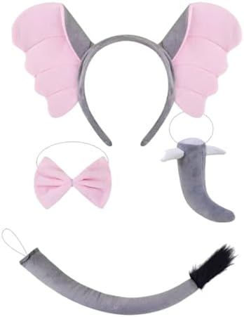 Set De Orejas Y Cola De Lémur – Disfraz Para Niños Y Niñas, Ideal Para Halloween, Fiestas Y Cosplay