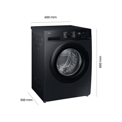 Samsung Waschmaschine, 9 kg, 1.400 U/min, EEK: A, Mikroplastik-Programm, Ecobubble, 14 Programme, WiFi SmartControl, Schwarz, WW90CGC04AABEG 2