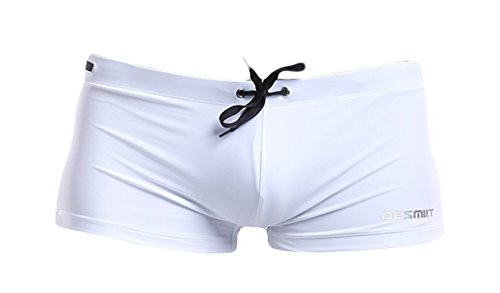 WUAMBO Men's Solid Swimming Shorts Fashion Swimwear