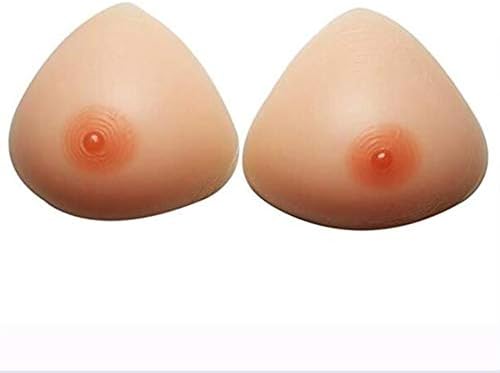 Silicone Breast Self-Adhesive/Pocket Bra Triangle Shape Forms Crossdresser, Mastectomy Postoperative Breast