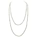 14K Yellow Gold Multi-Size High Luster White Freshwater Cultured Pearl Endless Rope Necklace, 64