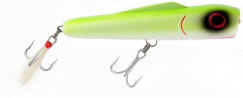 Guides Secret M-80 Popper Fishing Lure (Chartreuse/White Belly)