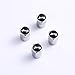 TK-KLZ 4Pcs for Jeep Skull Logo Car Wheel Tires Valve Stem Caps for Chrysler Jeep Grand Cherokee Wrangler Compass Cherokee Renegade Patriot Grand Comander Decoration Accessories (Silver)