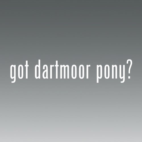 (2x) Got Dartmoor Pony - Decal - Die Cut - Vinyl