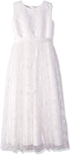 A line Wedding Pageant Lace Flower Girl Dress with Belt 2-12 Year Old