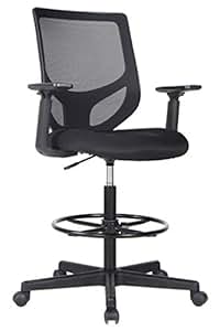Amazon.com : Drafting Chair Tall Office Chair for Standing ...