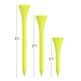 Wood Golf Tees, Neon Yellow, 3.25