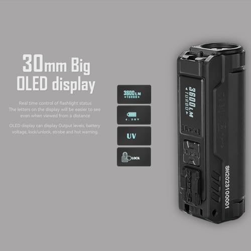IMALENT BL50 EDC Flashlight with 365nm UV LED, XHP50.3 HI LED, 3600 Lumens, TYPE-C Rechargeable Flashlight, Professional Powerful LED Flashlight for Outdoor, Emergency and Daily Life Use. (Green)