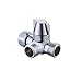 KES Brass Shower Arm Diverter Valve 3 Way for Handheld Shower Head and Fixed Shower Head Universal BathroomComponent Chrome, PV8-CH