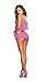 Dreamgirl Women's Flirty Pleated Chiffon Cropped Camisole and Shorts Set