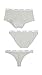 Calvin Klein Underwear Women's Carousel Thong, Bikini, Boyshort 3 Pack