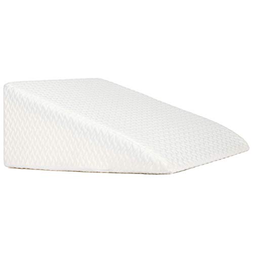 Milliard 12 Inch Bed Wedge Pillow with Memory Foam Top Helps with Acid