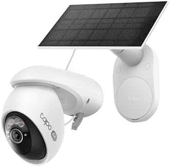 C660 KIT 4K 8MP Telecamera Pannello Solare, 360 ° Visuale, Visione Notturna a Colori Starlight, Batteria 10000mAh, Connettività WiFi 5G/2.4G, Rilevamento AI, IP66, Allarme Rapida e Antifurto