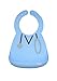 que Bibs - Soft & Adjustable Silicone Bibs (Doctor Blue)