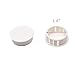 Mcredy Plastic Locking Hole Plugs Button Cover Off White Door Window Hole Plugs Flush Mount Plastic Panel Hole Plug Cover 1 Inch Dia. Round Pack of 10