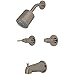Kingston Brass KBX8148NDL 5-Inch length in Tub Spout NuvoFusion Two Handle Tub and Shower Faucet, Brushed Nickel