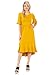 iconic luxe Women's Premium Knit Cropped Bell Midi Dress