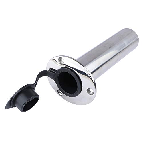 image for Hoffen 90 Degree Flush Mount Fishing Rod Holder with Drain,PVC Cap and