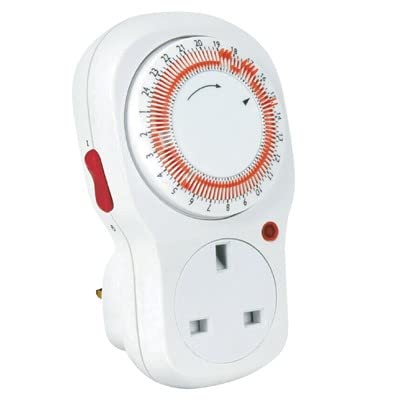 CED 24Hr Segment Timer Switch 13Amp 3kW 15min White