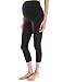 PattyBoutik Mama Shaping Series Maternity Crop Legging Yoga Pants (Black Small)