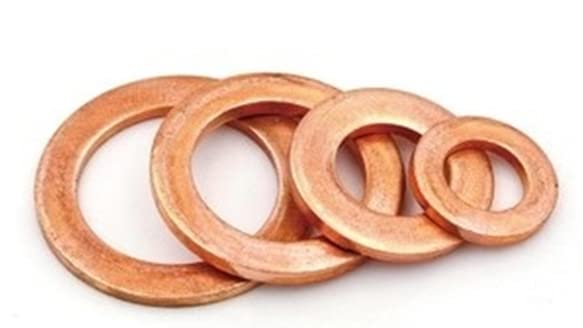 18mm x 24mm x 1.5mm Metric Copper Sealing Washers Flat Gasket Rings Form A DIN 7603 A (Pack of 10) E02BCD