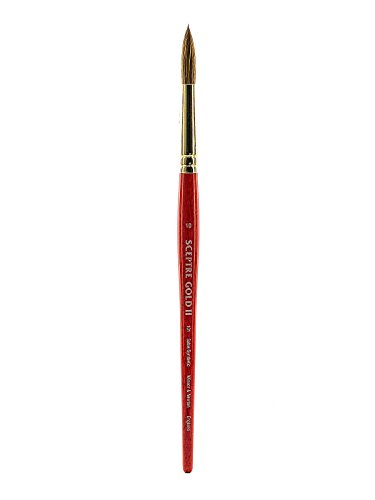 Winsor and Newton Sceptre Gold II Brush Round-Short Handle 10