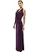PattyBoutik Women's Halter Faux Wrap Blouson Maxi Dress