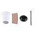 Kindpack Disposable Coffee Cups 12 oz,110 Count,With Lids Sleeves and Straws,Durable White Paper Hot Cup Perfect for Coffee, Cappuccino or Latte