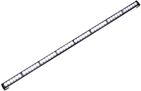 WHITE Emergency Light 48 LED Warning Strobe Flood 47" Traffic Advisor Light Bar Kit
