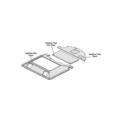 K & M Manufacturing Cab Headliner - For John Deere 30 & 40 Series Tractors, Model# 4508