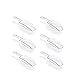 Sohapy 5.5 Inches 12 Pack Mini Food Grad Clear Plastic Kitchen Scoops for Wedding, Protein Powders,Candy Dessert Buffet,Tea,Coffee and Ice Cream
