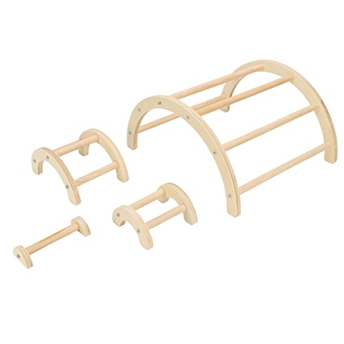 Wooden Chick Perch, Chicken Roosting Bar Stand Toy for Coop, Natural Wood Poultry Perch Outdoor Training Platform for Hens, Chicks, Parrots, Hamsters Small Animals