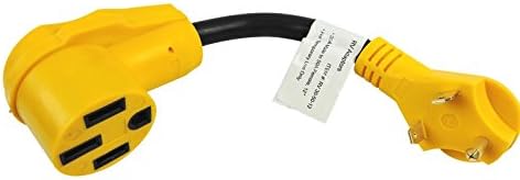 30 Amp Male to 50 Amp Female Dogbone Adapter RV Electrical Converter Cord Cable