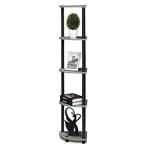 Furinno TurnNTube 5 Tier Corner Display Rack Multipurpose Shelving