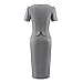 LUOUSE Women's Vintage Short Sleeve Mermaid Pencil Dresses