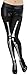 ToBeInStyle Women's Skeleton Print Tights - Black/White