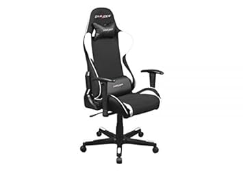 DXRacer OH/FE11/NW DX Racer, F-Serie, Formular Serie, Bürostuhl, Drehstuhl, Kunstleder/Stoff Schwarz-Weiß, Das Original