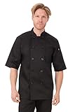 Chef Works Unisex Chambery Chef Coat, Black, X-Small