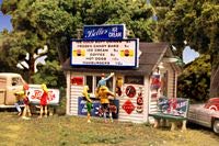 Monroe Models HO Belle ICE Cream Stand EZ Assembly Item 2212
