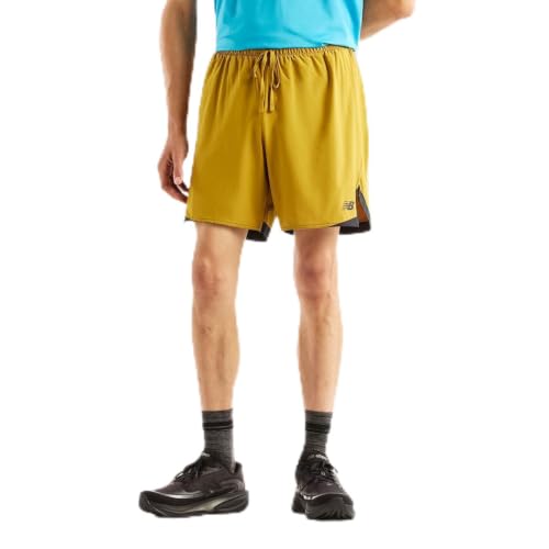Shorts Masculino New Balance Rc Essential 7, Verde Manjericão, G
