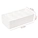 Adjustable Kitchen Drawer Organizer Storage Box Dividers for Jewelry Cabinet Junk Desk Drawer Dividers Organizers Containers, Single Row 2 Sets + Double Rows 2 Sets, White